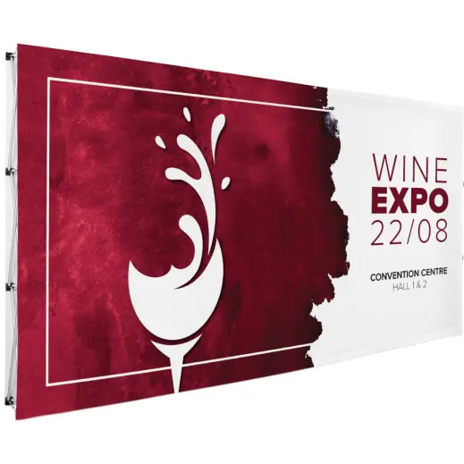 Legend Double-Sided Straight Banner Wall - 4.45m x 2.25m