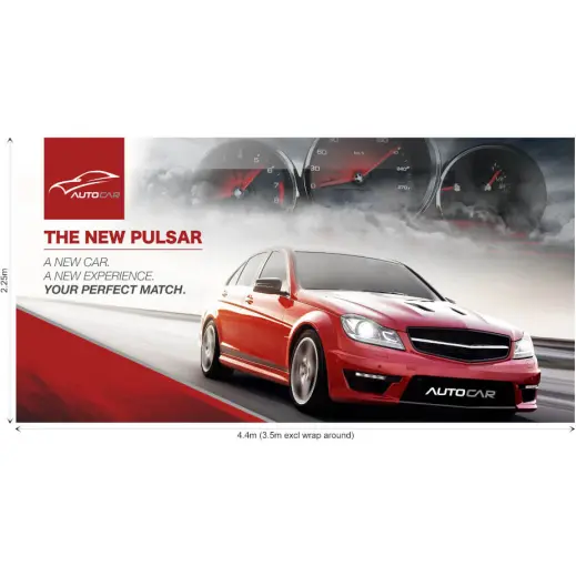 Replacement Skin Legend Curved Banner Wall With Wings - 4.4m x 2.25m