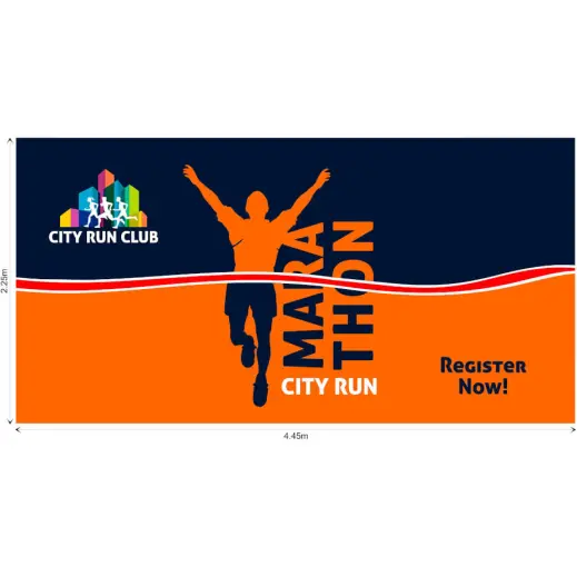 Replacement Skin Legend Straight Banner Wall - 4.45m x 2.25m