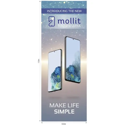 Replacement Skin Champion Fabric X-Banner - 0.6m x 1.6m