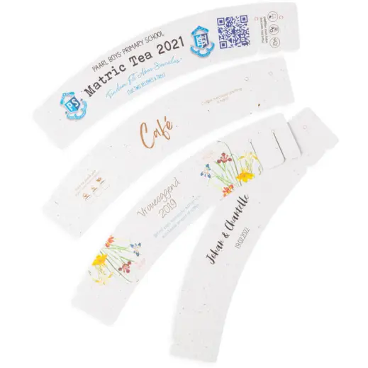 Plantable Paper Cup Sleeves