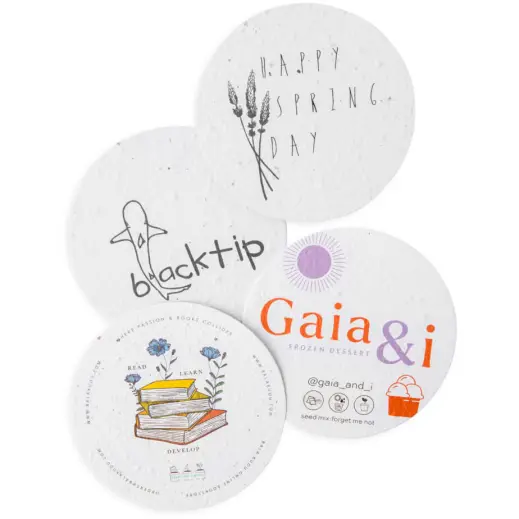 Plantable Paper Coaster - Round