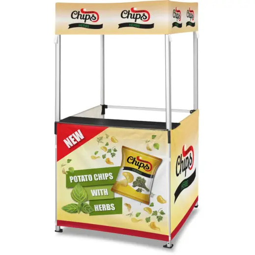 Ovation Gazebo 1m x 1m Kiosk - 3 Half-Wall Skins