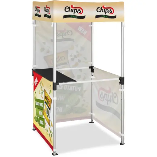 Ovation Gazebo 1m x 1m Kiosk - 3 Half-Wall Skins 1 Full-Wall Skin