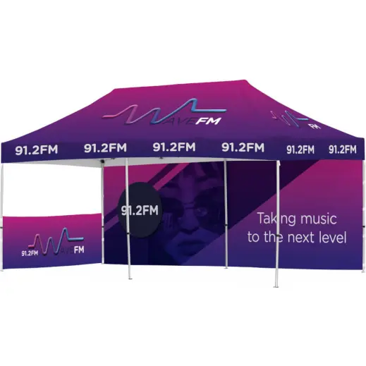 Ovation Gazebo 6m x 3m - 1 Short Half-Wall Skin 1 Long Full-Wall Skin