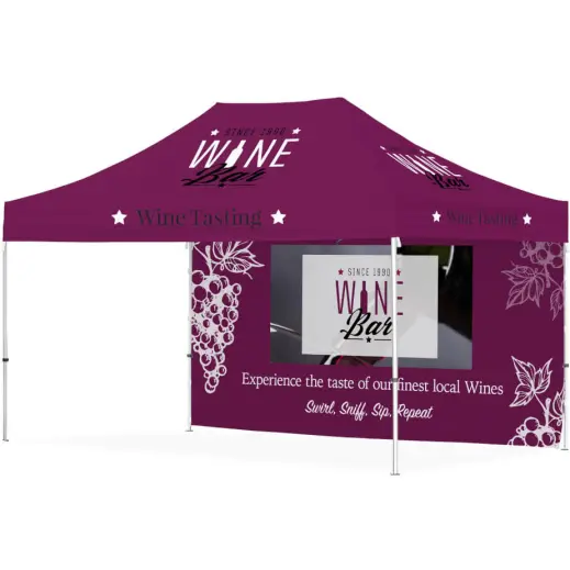 Ovation Gazebo 4.5m x 3m - 1 Long Full-Wall Skin