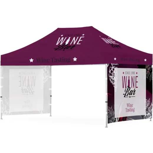 Ovation Gazebo 4.5m x 3m - 2 Short Full-Wall Skins