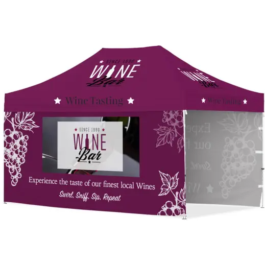 Ovation Gazebo 4.5m x 3m - 2 Long Full-Wall Skins