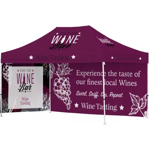 Ovation Gazebo 4.5m x 3m - 1 Long Full-Wall Skin 1 Short Full-Wall Skin