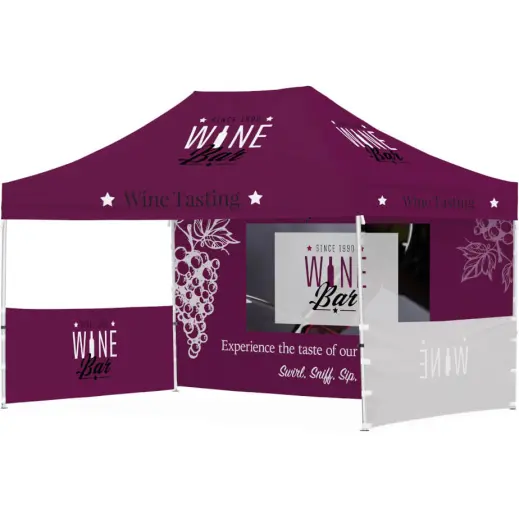 Ovation Gazebo 4.5m x 3m - 1 Long Full-Wall Skin 2 Short Half-Wall Skins