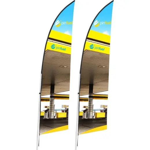 Legend 2m Arcfin Single-Sided Flying Banner - Set Of 2