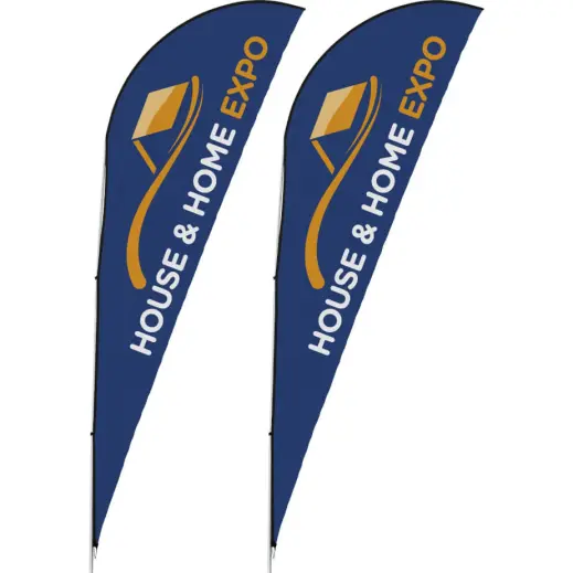 Legend 4m Sharkfin Single-Sided Flying Banner - Set Of 2