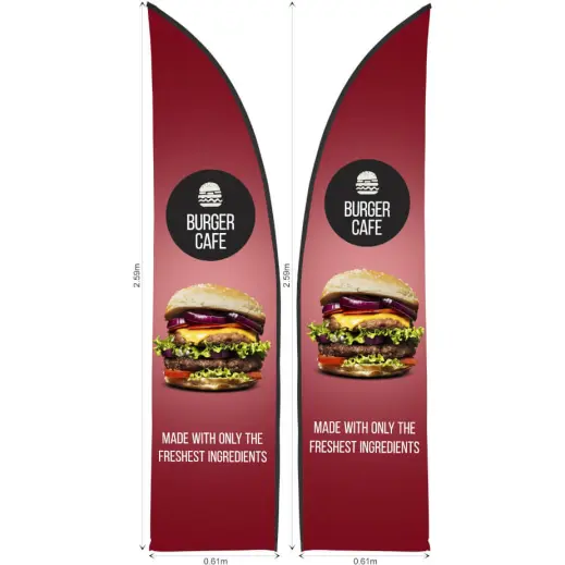 Replacement Skin Legend 2m Arcfin Double-Sided Flying Banner