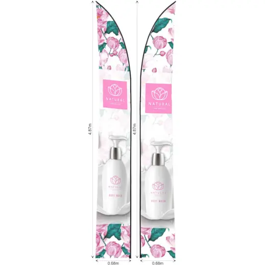 Replacement Skin Legend 4m Arcfin Double-Sided Flying Banner