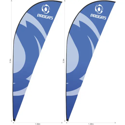 Replacement Skin Legend 3m Sharkfin Flying Banner - Set Of 2