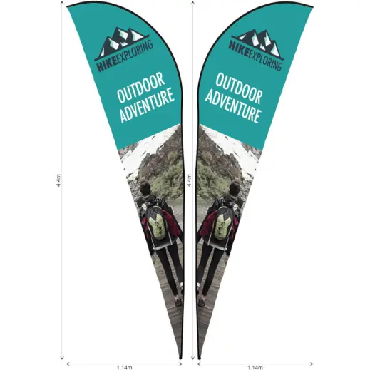 Replacement Skin Legend 4m Sharkfin Double-Sided Flying Banner