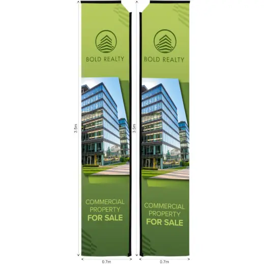 Replacement Skin Legend 4m Telescopic Double-Sided Flying Banner