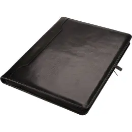A4 Adpel Leather Zipped Folder