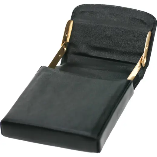 Ascot Leather Flip-Up Business Card Holder