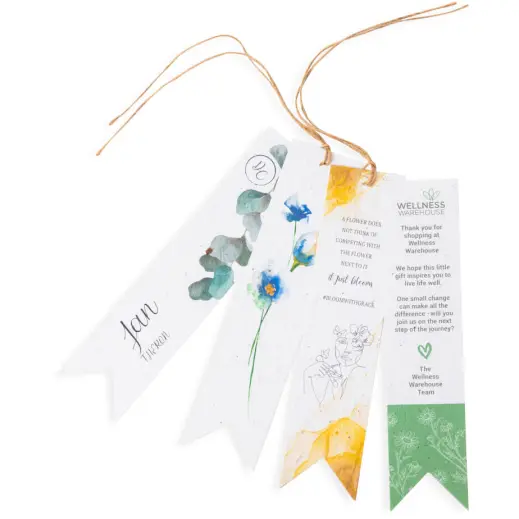 Plantable Paper Bookmark With Sharp Point