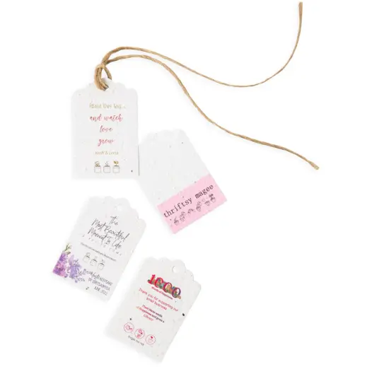 Plantable Paper Gift Tags - Crinkle Cut