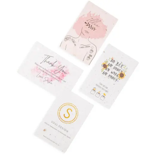 Plantable Paper Gift Tags - Flat