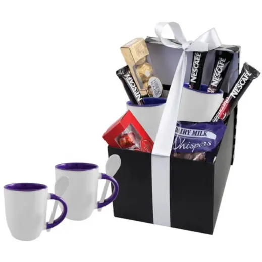 Sublimation Whirl Coffee Hamper - Blue
