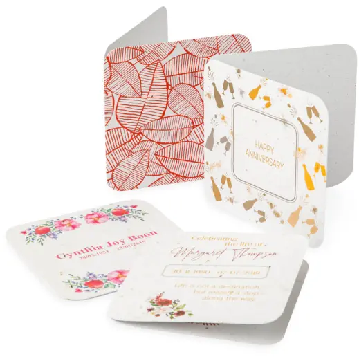 Plantable Paper Greeting Card - Rounded Corners