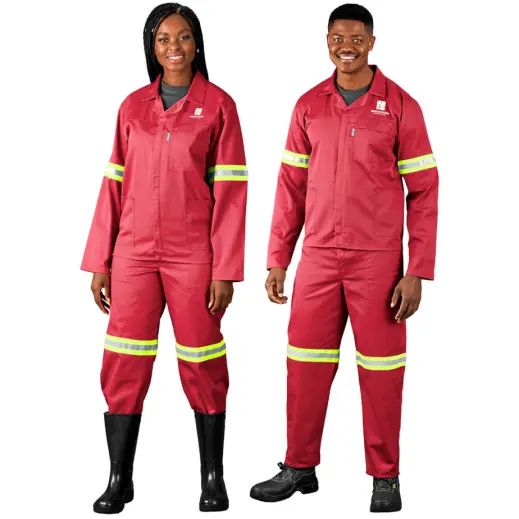 Trade Polycotton Reflective Conti Suit - Yellow Tape