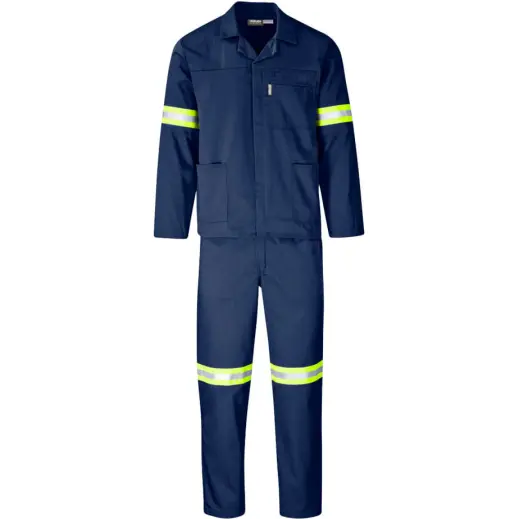 Trade Polycotton Reflective Conti Suit - Yellow Tape