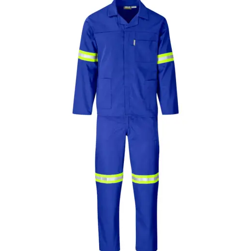 Trade Polycotton Reflective Conti Suit - Yellow Tape