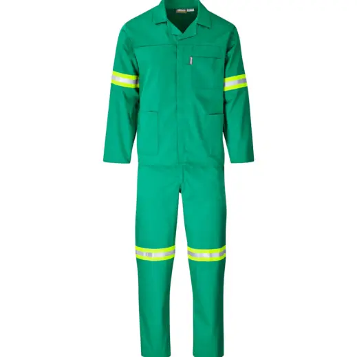 Trade Polycotton Reflective Conti Suit - Yellow Tape