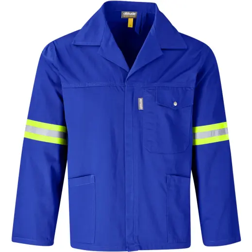 Site Premium Polycotton Jacket - Reflective Arms - Yellow Tape
