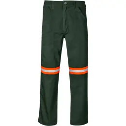 Site Premium Polycotton Pants - Reflective Legs - Orange Tape