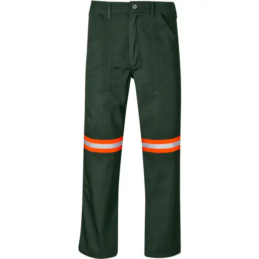 Site Premium Polycotton Pants - Reflective Legs - Orange Tape