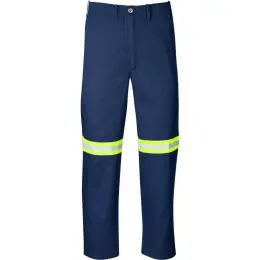 Trade Polycotton Pants - Reflective Legs - Yellow Tape