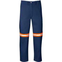 Trade Polycotton Pants - Reflective Legs - Orange Tape