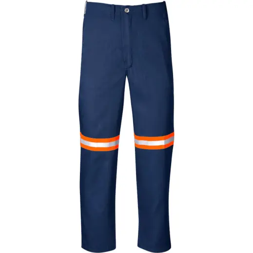 Trade Polycotton Pants - Reflective Legs - Orange Tape