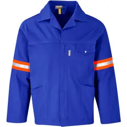 Artisan Premium 100% Cotton Jacket - Reflective Arms - Orange Tape