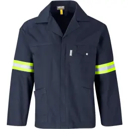 Artisan Premium 100% Cotton Jacket - Reflective Arms - Yellow Tape