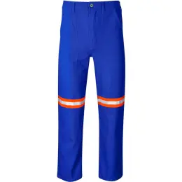 Artisan Premium 100% Cotton Pants - Reflective Legs - Orange Tape