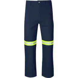 Artisan Premium 100% Cotton Pants - Reflective Legs - Yellow Tape