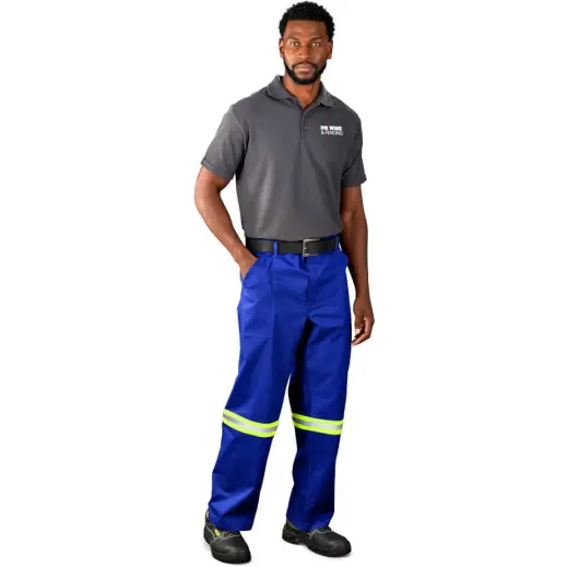 Artisan Premium 100% Cotton Pants - Reflective Legs - Yellow Tape