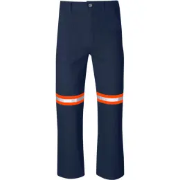Artisan Premium 100% Cotton Pants - Reflective Legs - Orange Tape