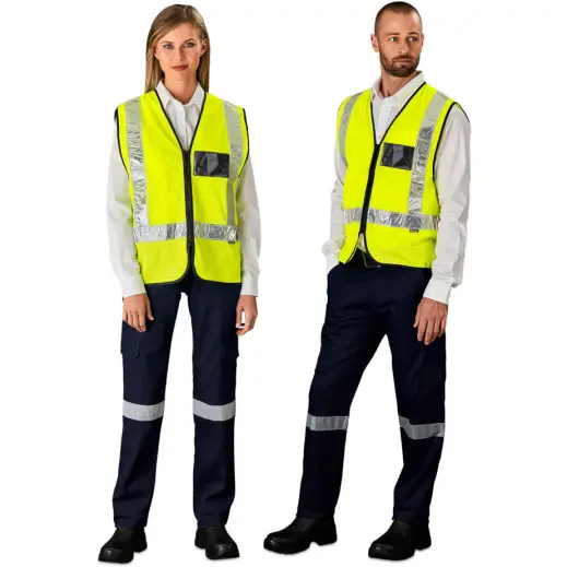 Airport Hi-Viz Reflective Full Zip Vest
