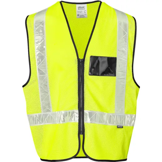 Airport Hi-Viz Reflective Full Zip Vest