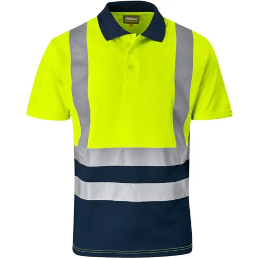 Surveyor Two-Tone Hi-Viz Reflective Golf Shirt