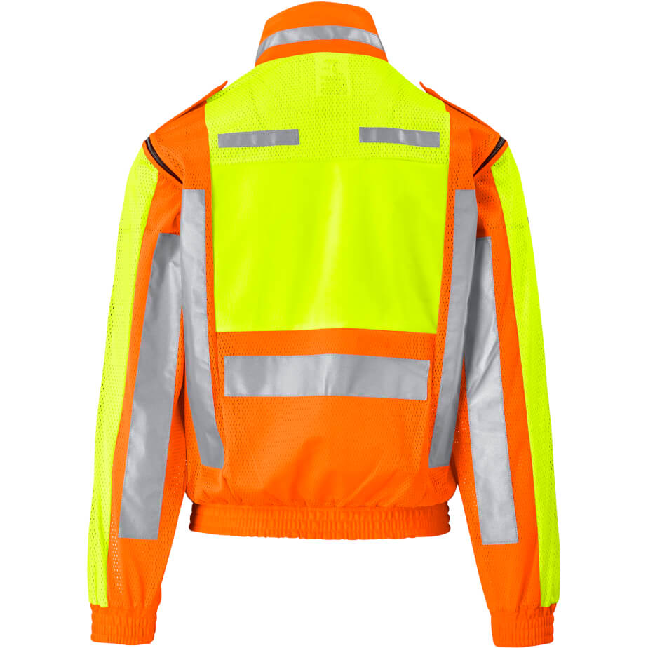 Metro TwoTone HiViz Reflective ZipOff Jacket Brandability