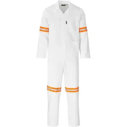 Trade Polycotton Reflective Conti Suit - Orange Tape