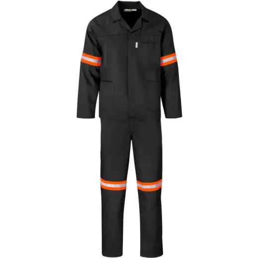 Trade Polycotton Reflective Conti Suit - Orange Tape